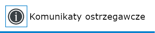 Komunikaty centrum zarządzania kryzysowego